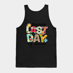 Last Day Of School Hello Summer Hawaii Teachers Kids Tank Top